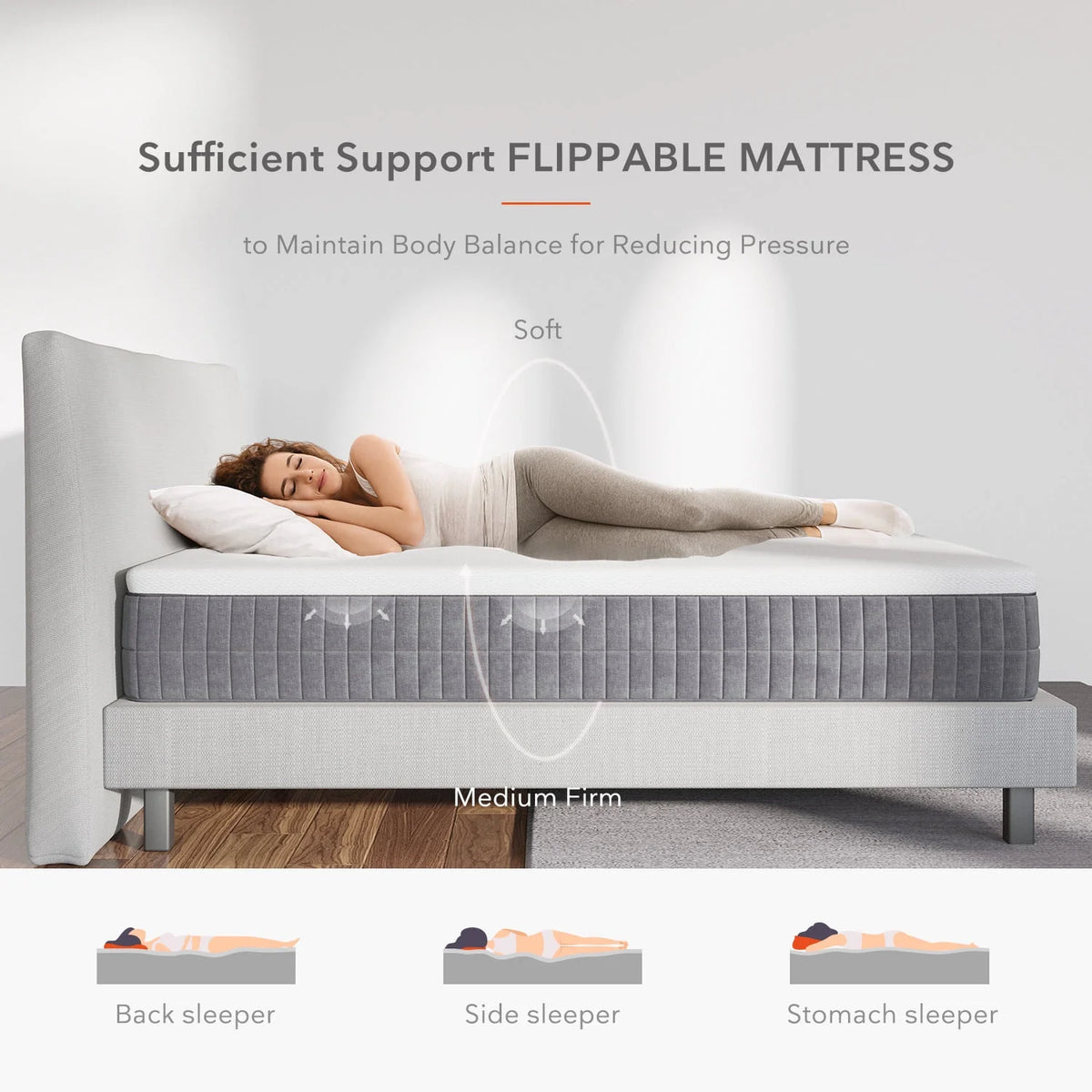 12 Cool Gel Memory Foam Medium Firm King Mattress M31792