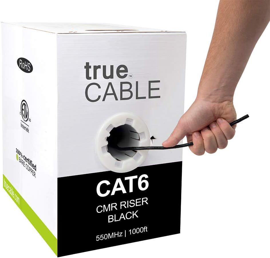 1000ft Purple 23AWG 4 Pair Solid Bare Copper Bulk Ethernet Cable X518