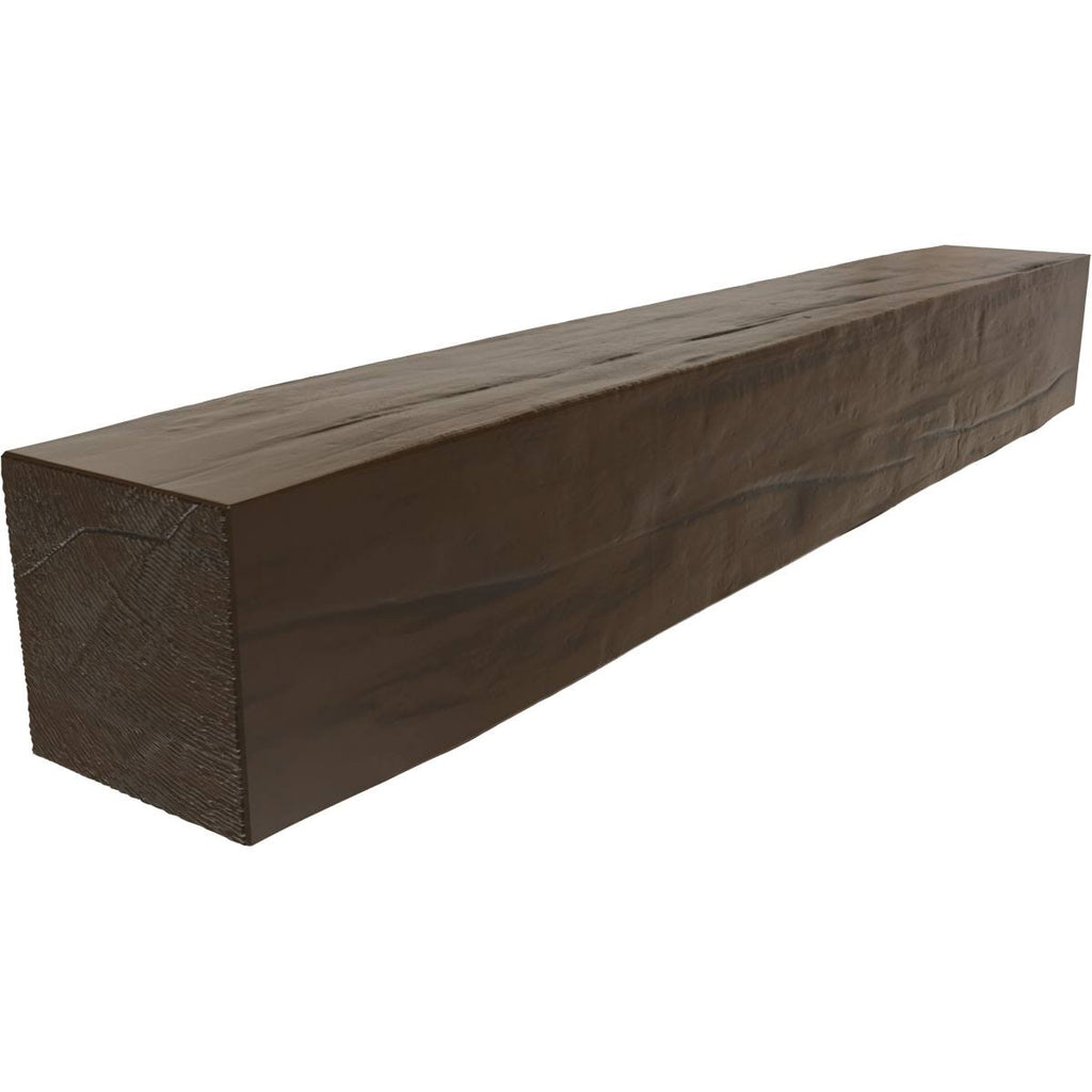 Burnished Mahogany Faux Wood Fireplace Mantel D86364
