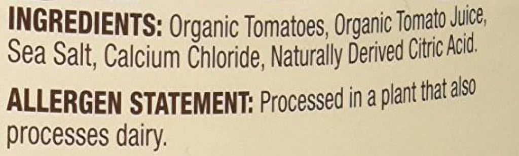 Organic Diced Tomatoes 102 Oz X112