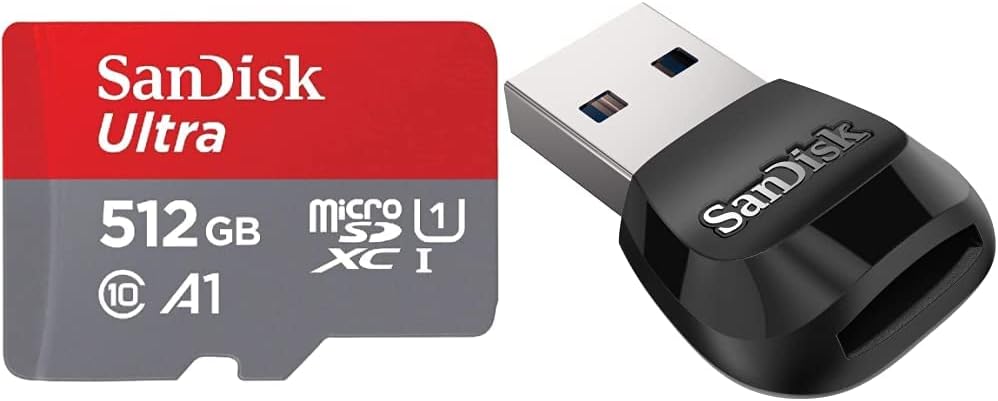 400GB Ultra microSDXC UHS-I Memory Card with Adapter, 120MB/s, C10, U1, A1, Pack of 2 E140133