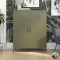 Olive Green 2 Door Metal Locker Cabinet C888452