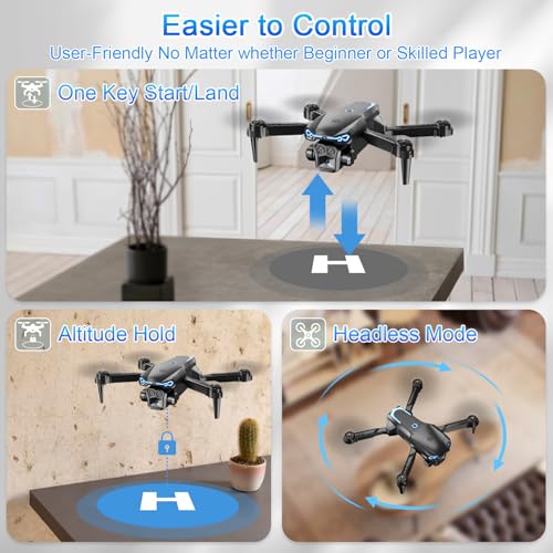 1080P HD Foldable Drone with Camera, 2 Batteries T786
