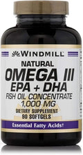Omega-3 EPA DHA 1,000 mg Softgels 90 Softgels 4 Bottles L153177