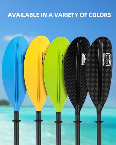 Adjustable Carbon Fiber Kayak Paddle 86in to 94in with Paddle Leash F525245