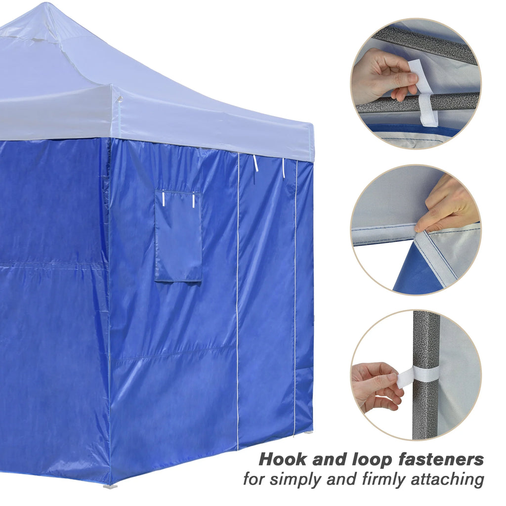 10x6.5 Ft Pop up Canopy Sidewall Kit 4 Pieces S903948