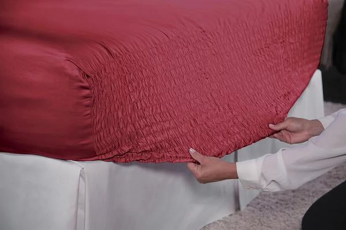 Queen Burgundy Microfiber Sheet Set G968097