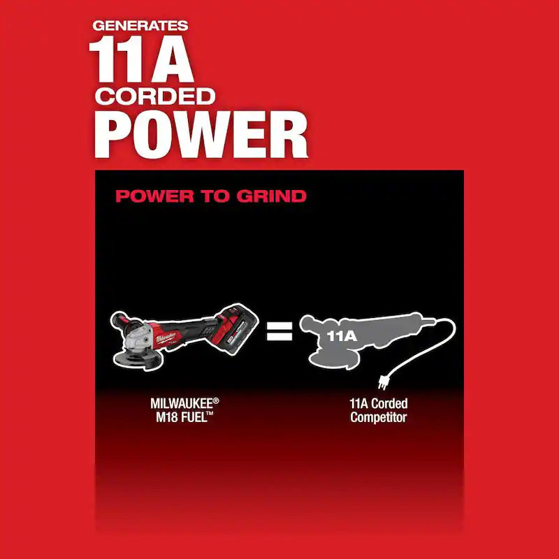 18V Lithium-Ion Brushless Cordless 4-1/2 in./5 in. Grinder P80444