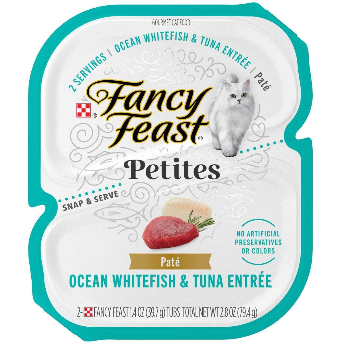 Ocean Whitefish & Tuna Pate Wet Cat Food V125