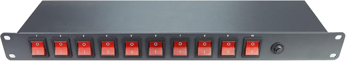 10 Outlet 1U Full Metal PDU Power Strip with Rackmount, Pack of 2 Z58191
