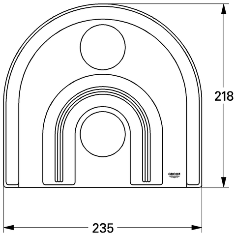 Chrome Escutcheon K6432