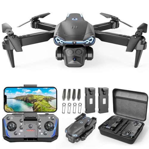 1080P HD Foldable Drone with Camera, 2 Batteries T786