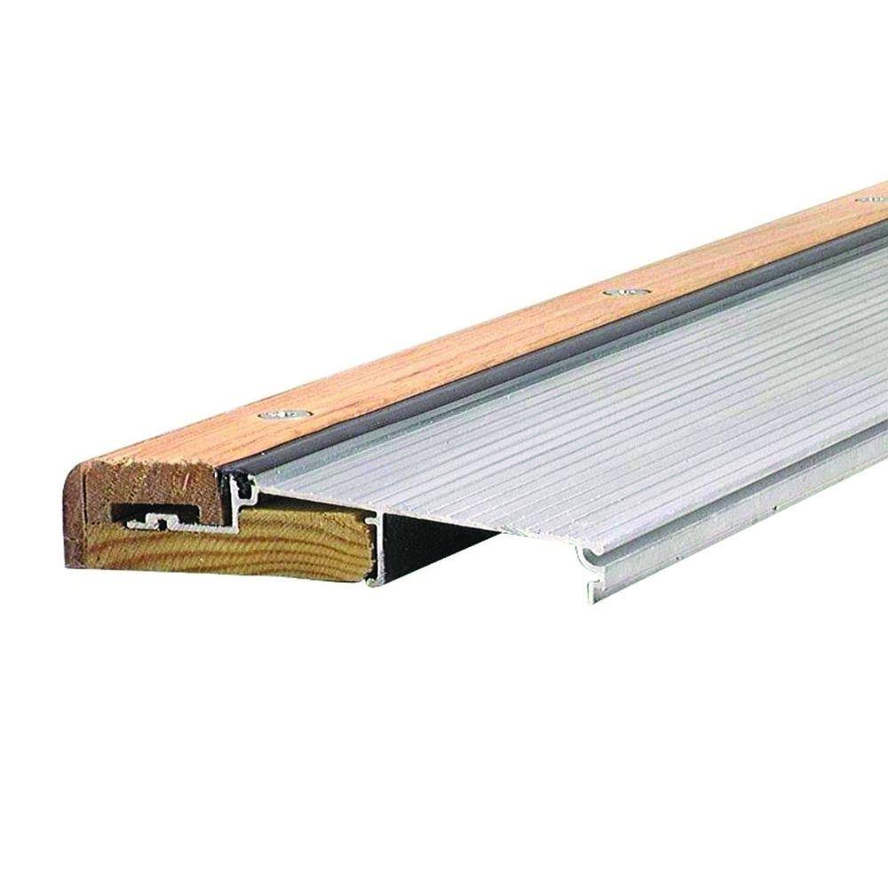 Brown Aluminum and Hardwood Inswing Threshold Z105